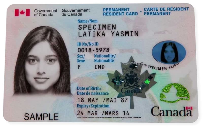 کارت اقامت دائم کانادا